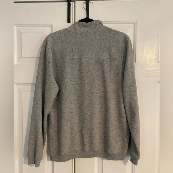 Tasso Elba Gray Pullover/Zip Top Men’s Sweater-size M - Picture 4 of 5